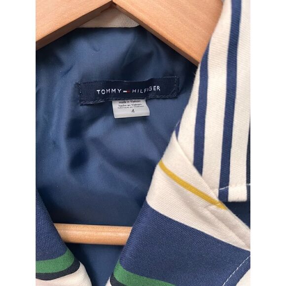 Tommy Hilfiger Preppy Americana Double Breasted Long Sleeve Striped Blazer - Picture 8 of 16